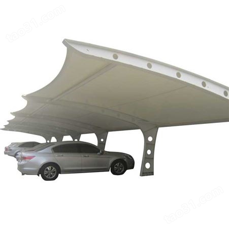 停车棚车蓬西安汽车棚遮阳户外雨棚景观棚膜停车棚定做陕西钢结构
