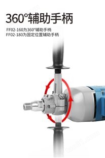 东成 水钻机Z1Z-FF02-160空调混凝土打孔钻眼钻孔机手持水电钻