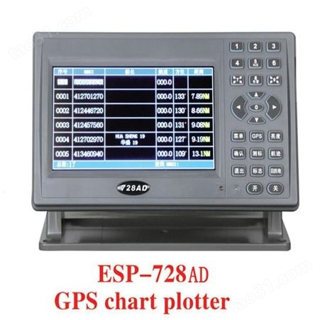 向力 全新导航仪GPS伊斯普ESP-728ADR船用AIS避碰仪卫星导航仪卫导海图