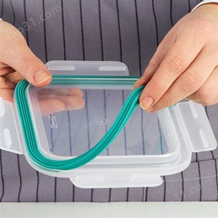 玻璃保鲜饭盒便当盒硅胶密封圈 塑料餐盒防漏圈 长方形胶圈