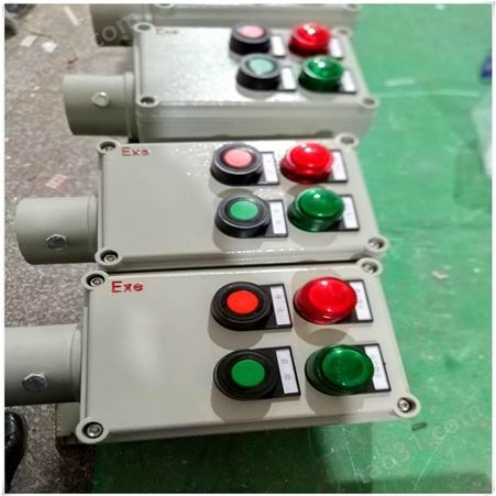 BZC53-A2D2B1K1L立式防爆操作柱 两灯两钮 带急停按钮电流电压表