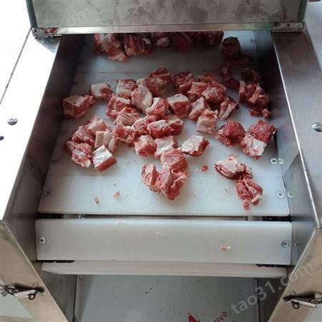 拓一机械专业冻肉切块机厂家 全自动冻肉熟肉切块机