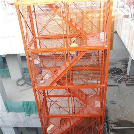 河北如祥 框架式爬梯梯笼 建筑施工安全爬梯 厢式安全梯笼 支持定制