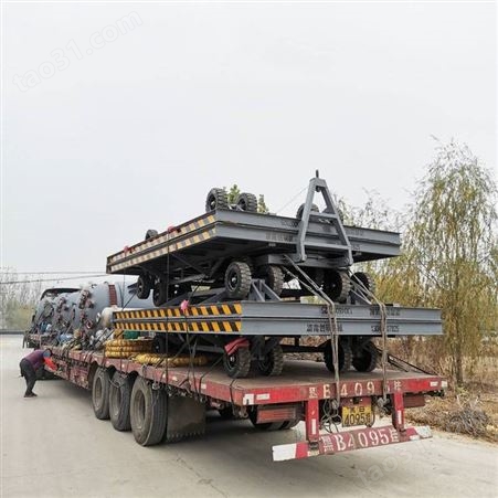 厂区牵引转运车 工厂物料装卸平板车 叉车牵引拖车