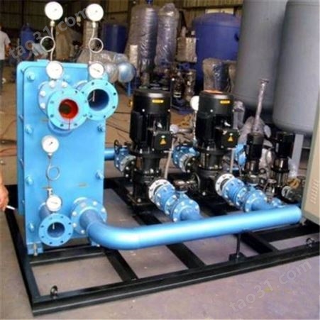 高温水板式换热器机组 汽水浮动盘管换热器机组  家用换热器