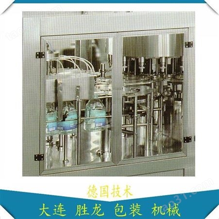 纯净水灌装机供应 大连胜龙机械生产厂家全自动液体灌装机SL-WJ