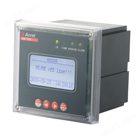 安科瑞AIM-T300 绝缘在线监测仪 不接地系统对地电阻电容测量