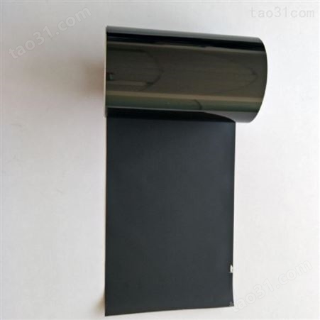 T=0.01mm 超薄黑色PET石墨 表面贴合磨砂单面胶 工厂订制