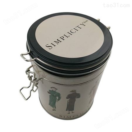 铁丝扣密封功能铁罐，用于茶叶、咖啡、糖果、巧克力等铁罐包装