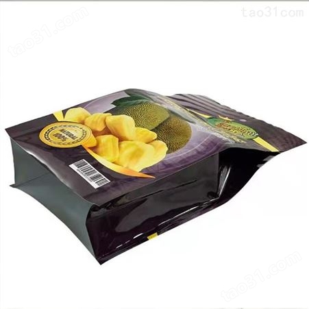 厂家定制菠萝干包装袋休闲零食袋干果塑料袋自立袋直销批发