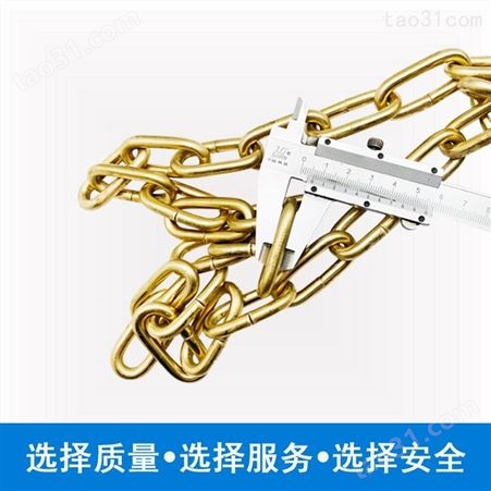 渤防 铜链条 直径3mm 4.5mm 6mm 黄铜链子 手拉铜链 防护链