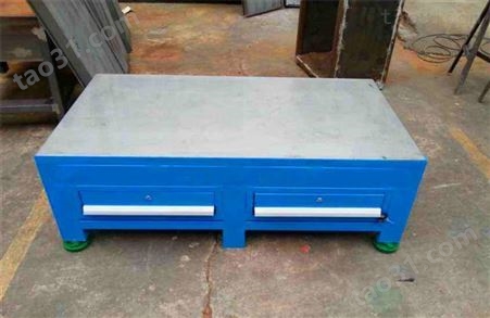 佰特利订做 A3钢板修模模工作桌 注塑机操作作台 车间检验工作台