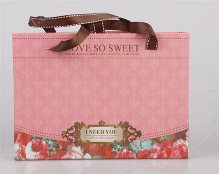 欧式手提抽屉喜糖盒 创意粉色喜糖包装盒