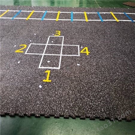 幼儿园橡胶地板 环保塑胶地垫胶 彩色塑胶地垫胶