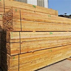 木方价格 呈果木业 3米建筑白松木方加工厂*