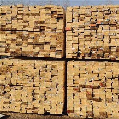建筑木方 白松建筑木方价格 木材加工厂直供_呈果木业