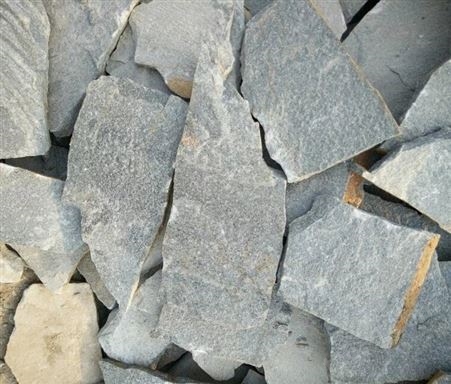 灰色乱型石 河北板岩乱型石碎拼石厂家批发