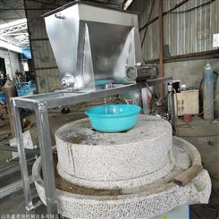 鲜嫩玉米石磨机 电动水磨豆腐机图片 五谷杂粮煎饼石磨机