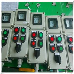 BZC53-A2D2B1K1L立式防爆操作柱 两灯两钮 带急停按钮电流电压表